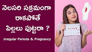 నెలసరి సక్రమంగా రాకపోతేపిల్లలు పుట్టరా   Irregular Periods and Pregnancy  Wings Zoya IVF Khammam [upl. by Rollo627]