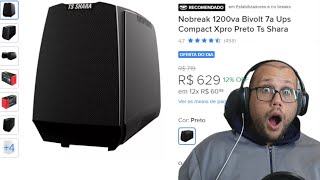 Nobreak 1200va Bivolt 7a Ups Compact Xpro Preto Ts SharA [upl. by Sorel]