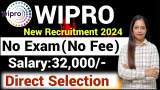 Wipro Recruitment 2024Work From Home JobsWork From Home JobTechnical Government job MeetAug 2024 [upl. by Gnanmos]