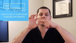 How to tell if your finger is broken or sprained or jammed [upl. by Airliah]