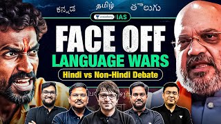 Language Wars Hindi as India’s National Language  Hindi vs NonHindi Debate  Face Off [upl. by Ploch7]