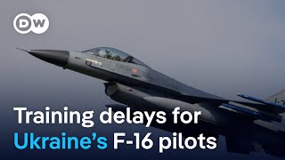 NATO members to start deliveries of F16 jets to Ukraine but will there be enough pilots  DW News [upl. by Latreece]