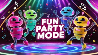 Disco Music Colorful Disco Lights amp Fun Party Song Yellow Alien Dance [upl. by Altaf]