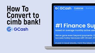 How to Convert Gcash to CIMB bank easy [upl. by Trygve]