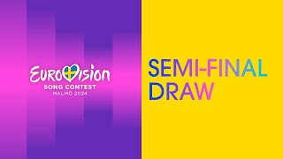 The SemiFinal Draw  LIVE from Malmö 🇸🇪  Eurovision Song Contest 2024  UnitedByMusic [upl. by Nnaecyoj]