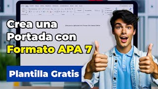 Crea una Portada RÁPIDO en Formato APA 7ma Edición con Word [upl. by Alyam]