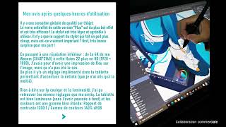 Je teste la tablette à écran Huion KAMVAS 22 plus [upl. by Drusie]