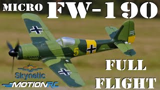 Skynetic Micro FW190 Full Flight  Motion RC [upl. by Fleck]