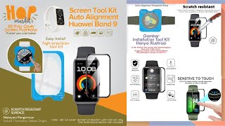 Auto Install Anti Gores Huawei Band 9 Screen Protector 3D FIT ALIGN Full Cover Layar Band 9 [upl. by Pris]