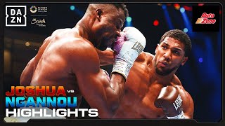 KNOCKOUT CHAOS  Anthony Joshua vs Francis Ngannou Fight Highlights [upl. by Aiderfla310]