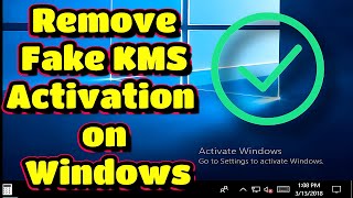 How to Remove Fake KMS Activation on Windows  Fix Unauthorized Activation [upl. by Salvadore]