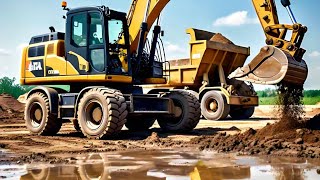 Excavator vs Mud Epic Heavy Machinery in Actionquot [upl. by Emyam355]