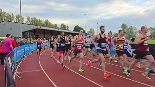 Jarrow 10k Race A start Organised by RunThrough 6 October 2024 [upl. by Aerehs]