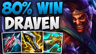 HE HAS 80 DRAVEN WIN RATE IN CHALLENGER  CHALLENGER DRAVEN ADC GAMEPLAY  Patch 1423 S14 [upl. by Marceau721]