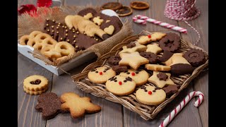 BISCOTTI DI NATALE un solo impasto tanti biscotti diversi RICETTA HO VOGLIA DI DOLCE [upl. by Motteo535]