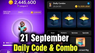 Gemz Daily Cipher amp Combo 21 September Gemz Daily Code  Gemz Daily Combo 21 September Gemz Cipher [upl. by Prudence887]