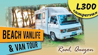 Beach Vanlife in Real Quezon  L300 Campervan Tour  Support Local  Vanlife Family  Vanlife PH [upl. by Ttam]