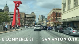 E Commerce St to Historic Old Hwy 90 San Antonio Texas [upl. by Avera]