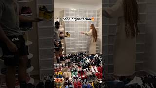 Shoe Organization😤🔥 sneakers sneakerheads jordans footwear shoes organization closet [upl. by Rikahs]