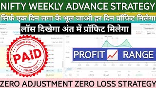 Nifty Weekly Strategy For Beginners To Advance Level Strategy  Unlimited Profit  Small Loss [upl. by Aisyat188]