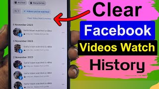 How to Clear Videos You’ve Watched on Facebook 2024  New Update [upl. by Schnurr944]