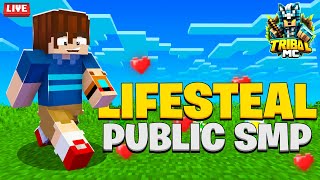 Best Minecraft Public SMP Cracked Java  PE minecraft 🔴 Day 10 Season 5 [upl. by Zebe896]