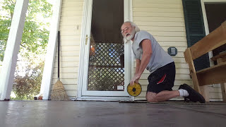 67 Year old man doing Ab wheel rollouts [upl. by Adnima]