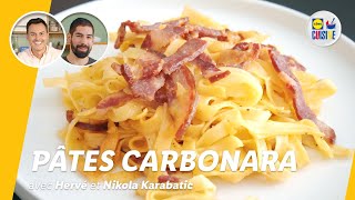 Pâtes carbonara  Feat Nikola Karabatic  Lidl Cuisine [upl. by Lonni686]