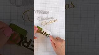 How to evenly line up diecut letters or numbers diecutting cardmaking [upl. by German]