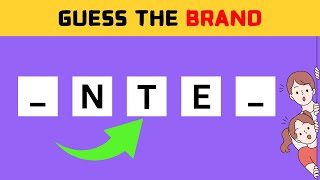 quotGuess the Brand Name Fun Puzzle Game with Missing Vowelsquot [upl. by Annaid966]