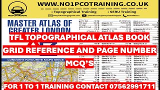 AZ TOPOGRAPHICAL GRID REFERENCE AND PAGE NUMBER  LONDON ATLAS BOOK TOPOGRAPHICAL ASSESSMENT 25 [upl. by Aihsaei748]