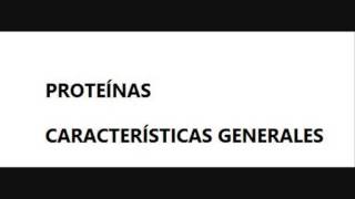 Proteínas Características generales [upl. by Reeve]