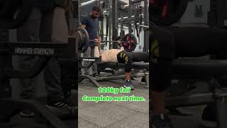 120kg try but fail next time complete gymrat motivation fitnessmotivation cutweight gymbox [upl. by Niliak621]