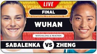 SABALENKA vs ZHENG • WTA Wuhan 2024 Final • LIVE Tennis Watchalong Stream [upl. by Netsyrc]