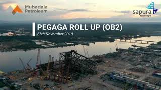 SAPURA ENERGY  PROJECT PEGAGA  JACKET ROLL UP 2019 [upl. by Adnoel]