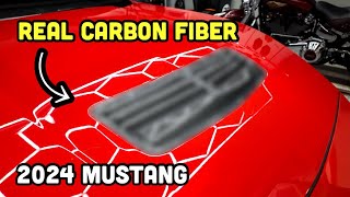 DECKING OUT MY 2024 MUSTANG IN CARBON FIBER [upl. by Naashar]