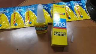 Fevikwik 203  Advance Super Glue Adeshive liquid foam FavicolPidilite [upl. by Aifoz]