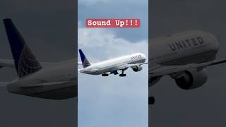 Why Aviation Sound Effects Are So Good united airlines B777300ER [upl. by Richy]