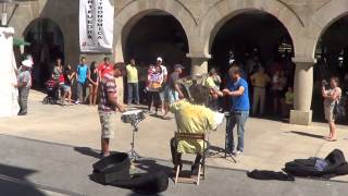 Flashmob Waltz n2 de shostakovich Plaza de Abastos de Pontevedra [upl. by Malda]