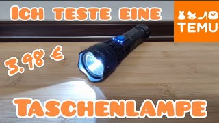 Ich teste ein TEMU LED Taschenlampe produkttest temu survival [upl. by Herrmann]