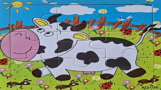 fat cow  Learn while playing the fat and cute Balinese cow puzzle puzzle zonapuzzle [upl. by Berta456]