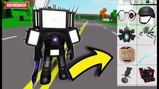 HOW TO TURN INTO Skibidi Toilet 65 in Roblox Brookhaven ID Codes  Part 3 amp 4 [upl. by Backler28]