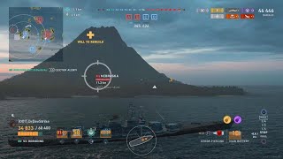 Super Aggressive Borodino Cap Push  No Prisoners wowslegends worldofwarshipslegends gameplay [upl. by Mandych233]