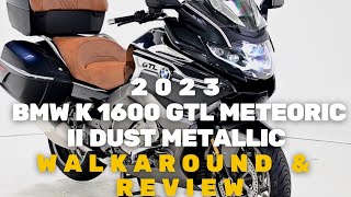 2023 BMW K 1600 GTL Meteoric II Dust Metallic Review  Moto Stylish [upl. by Inilam]