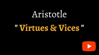 quotVirtues amp Vicesquot of Aristotle spoken reconstructed ancient Greek [upl. by Hackney163]