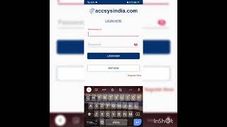 Accsys India HOW TO LOGIN ACCSYS INDIA APP IN FIRST USERMore details 8870087251 [upl. by Danyette]