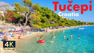 Tucepi Croatia 🇭🇷 4K Makarska Riviera Walking Tour 2022 [upl. by Nirmak609]