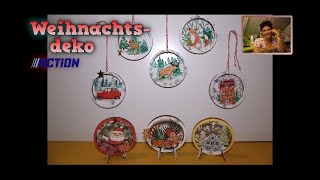 DIY Action Bastelset winterliche oder weihnachtliche Aufhänger  Geschenkanhänger oder Homedeko [upl. by Damalus929]