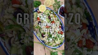 Healthy Greek Orzo Salad  orzo quickandeasy mediterranean greekfood healthysalad [upl. by Enilasor333]