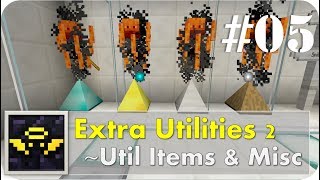 Minecraft Extra Utilities 2 解説 part5 ～便利なアイテム・装置 後編＆その他～ [upl. by Ellerd]